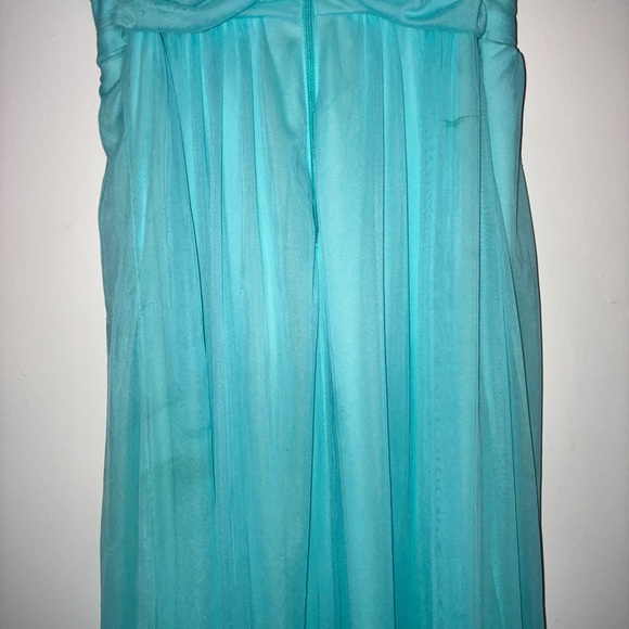 Jodi Kristopher Turquoise Dress with Beaded Accents - Picture 6 of 6